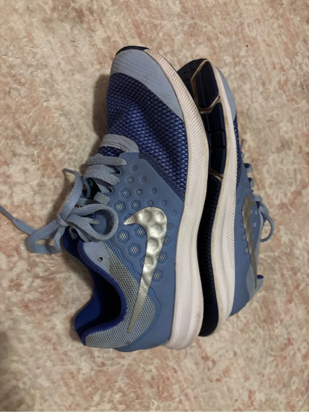 Kids Nike Shoes Blue Athletic Sneakers - Size 4.5
